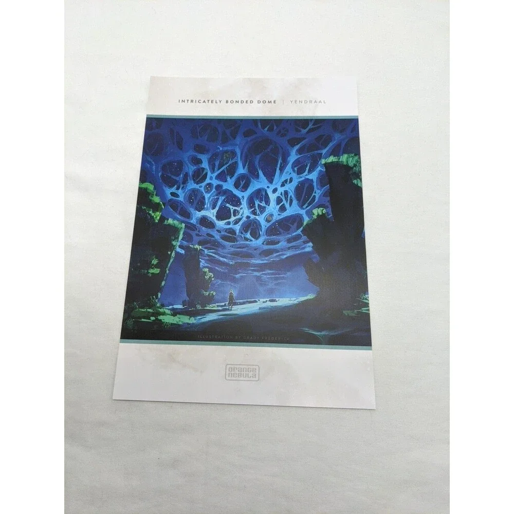 Lot Of (24) Unsettled Orange Nebula Board Game Art Prints 6